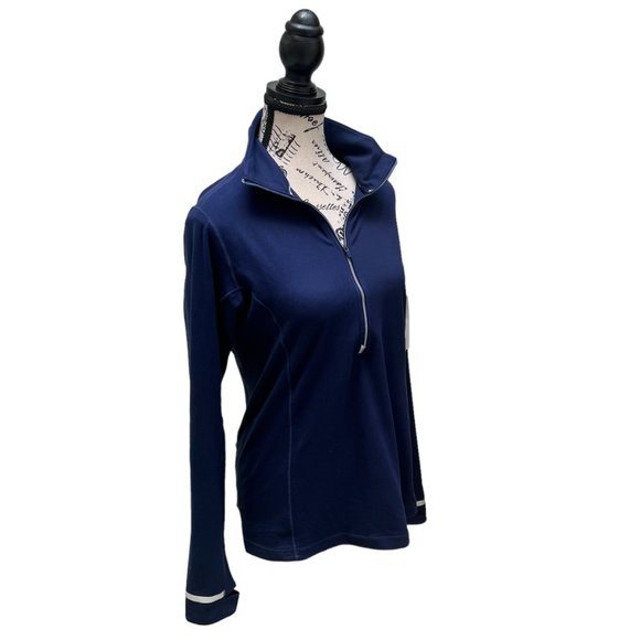 New Balance x J. Crew Collaboration Navy In Transit Pullover Women's Size M - Picture 3 of 10